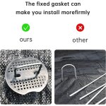 Kalanka - lot de 50 piquets d'ancrage au sol et 50 disques tampons, piquets anti - rouille en acier, ... Kalanka - lot de 50 piquets d'ancrage au sol et 50 disques tampons, piquets anti - rouille en acier, ...