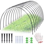 Kalanka - lot de 50 tunnels pour plantes - arches de serre surleves - avec revtement en plastique ...