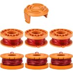 Kalanka - 6 bobine de fil convient pour wor * x wa0010 wa0004, rechange coupe bordure pour wg150, wg151, ...