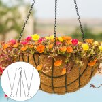 Kalanka - lot de 6 chaînes suspendues en métal noir - pour intérieur et extérieur - crochets pour mangeoires ... Kalanka - lot de 6 chaînes suspendues en métal noir - pour intérieur et extérieur - crochets pour mangeoires ...