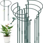 Kalanka - 6 pices 25x60cm tuteurs pour plantes, piquets verts demi - ronds support, soutien pour plantes ...
