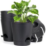 Kalanka - lot de 6 pots de fleurs à arrosage automatique - 12, 7 cm - avec système d'irrigation - avec ... Kalanka - lot de 6 pots de fleurs à arrosage automatique - 12, 7 cm - avec système d'irrigation - avec ...