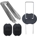 Kalanka - lot de 70 toiles anti - mauvaises herbes + 30 rondelles (150 x 40 mm, Ø 2, 5 mm) - piquets ...