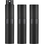 Kalanka - 8ml flacon parfum vide (3 pices) mini vaporisateur voyage, atomiseur pulverisateur (noir)