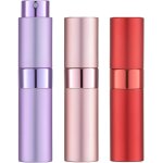 Kalanka - 8ml flacon parfum vide (3 pices) mini vaporisateur voyage, atomiseur pulverisateur (rouge, ...