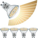 Kalanka - ampoules led gu10 6w blanc chaud, dimmable stepless via variateur, 585 lumens 3000k ��quivalent ...