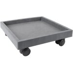 Kalanka - bac  plantes carr avec roulettes  frein, pour jardin, terrasse, cour, terrasse, cuisine, ...