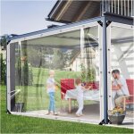 Kalanka - bâche transparente d'extérieur, bâche pvc 420 g / m avec oeillets améliorée et épaissie pour ... Kalanka - bâche transparente d'extérieur, bâche pvc 420 g / m avec oeillets améliorée et épaissie pour ...