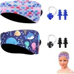 Kalanka - bandeau de natation enfant, 2 pcs bandeau oreille piscine enfant, bandeau d'oreilles enfants ...