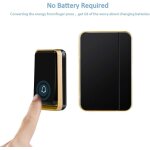 Kalanka - ¿pas besoin de pile� sonnette sans fil etanche kit carillon avec petite led bleue, sonnette ...