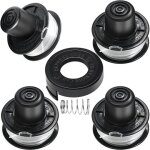 Kalanka - bobine fil coupe bordure pour black et decker debroussailleuse, 4 bobine de fil debroussailleuse ...