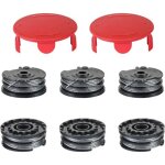 Kalanka - bobine fil coupe bordure pour bosch advancedgrasscut36, art 24 27 30 rotofil, 6 bobines et ...
