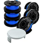 Kalanka - bobine fil coupe bordure pour ryobi one + 18v, 24v et 40v, 6 bobine de fil debroussailleuse ...