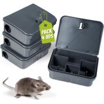 Kalanka - bote appt rat et souris avec cl ¿ lot de 4 stations dapptage scurises ¿ pige  appt ...