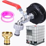 Kalanka - bouchon cuve, ibc robinet cuve 1000l, 1 / 2, raccord cuve 1000 litres, s60 x 6 ibc adaptateur ...