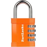 Kalanka - cadenas code 4 chiffres cadenas a code pour casier de gym, travail et ecole, valise, garage, ...