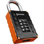 Kalanka - cadenas a code 4 chiffres ¿ haute rsistance ¿ pour casiers de gym, ecole, travail, armoires, ...