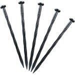 Kalanka - clous bordure de gazon, tuteur tomate, 25pices piquets d'ancrage de jardin en plastique clou ...