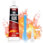 Kalanka - colle haute temperature, 100 ml colle refractaire, colle pour vitre four, colle joint insert ...