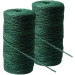 Kalanka - corde de jardin - 200 m - 2 mm - fil de bricolage - vert - reliure pour plantes - pour jardinage, ...