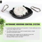 Kalanka - crochet de suspension rglable pour plantes - rtractable automatique - cble mtallique - ...