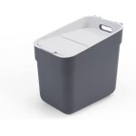 Kalanka - curver ready to collect poubelle de recyclage 100% recycle gris fonc couvercle gris clair ...