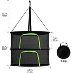 Kalanka - egouttoir à plantes suspendu en maille, filet de séchage pour plantes 2 / 4 / 6 / 8 couches ... Kalanka - egouttoir à plantes suspendu en maille, filet de séchage pour plantes 2 / 4 / 6 / 8 couches ...