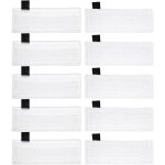 Kalanka - ensemble de 10 pices chiffons microfibre nettoyeur vapeur lingettes de remplacement balai ...