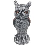 Kalanka - epouvantail hibou anti - pigeons / rongeurs - chouette dcorative avec mouvement naturel par ...