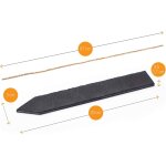 Kalanka - etiquettes en ardoise pour jardin - lot de 10 etiquettes rutilisables + craie - rsistantes ...