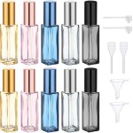 Kalanka - flacon parfum vide, 10 pices vaporisateur parfum 10ml, flacon en verre avec entonnoir, pompe, ...