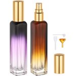 Kalanka - flacon parfum vide, 2 pices vaporisateur parfum 15ml, flacon en verre avec entonnoir, pompe, ...