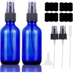 Kalanka - flacon vaporisateur spray vide verre bleu 60ml, petit bouteille spray vide vaporisateur parfum ...