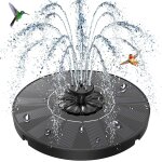 Kalanka - fontaine solaire ext�rieur, 2026 nouveau flottante pompe bassin solaire avec 8 buses & 4 tiges ...