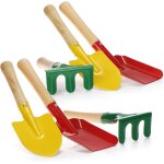 Kalanka - com - four ensemble d'outils de jardin 6 pices pour enfants - petit rteau, pelle et bche ...