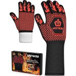 Kalanka - gants de cuisine résistants à la chaleur jusqu'à 800 c, antidérapants, rouges Kalanka - gants de cuisine résistants à la chaleur jusqu'à 800 c, antidérapants, rouges