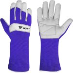 Kalanka - gants de jardinage longs en cuir pour femmes, hommes et femmes, gants de jardin durables en ... Kalanka - gants de jardinage longs en cuir pour femmes, hommes et femmes, gants de jardin durables en ...