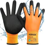 Kalanka - gants de travail hiver pour hommes et femmes, imperm�ables, grip renforc� latex, isolants thermiques ...