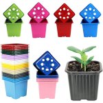 Kalanka - godets pour semis ¿ 8x8x7cm - jaune, vert, rouge, violet, bleu, etc. . . ¿ made in france ...