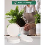 Kalanka - grande soucoupe en cramique pour pots de fleurs - 4 plateaux ronds de 17, 8 cm pour pots de ...