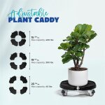 Kalanka - heavy duty trolley planter caddy with wheels 440lbs capacity, plant pots indoor and out door, ... Kalanka - heavy duty trolley planter caddy with wheels 440lbs capacity, plant pots indoor and out door, ...