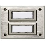 Kalanka - huber bouton de sonnette en métal - bouton de sonnette avec plaque signalétique - bouton de ... Kalanka - huber bouton de sonnette en métal - bouton de sonnette avec plaque signalétique - bouton de ...
