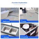 Kalanka - joint salle de bain, joint baignoire, plinthe souple autoadhsive, bande etancheite autocollante, ...