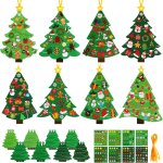 Kalanka - kit de 24pcs bricolage de noël décoration pendentif carte sapin arbre de noël et autocollants ... Kalanka - kit de 24pcs bricolage de noël décoration pendentif carte sapin arbre de noël et autocollants ...