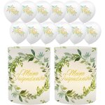 Kalanka - kit dcoration pour fte de jugendweihe - 12 photophores - dcoration de table + 12 ballons ...
