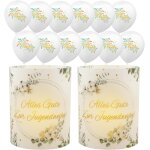 Kalanka - kit dcoration pour fte de jugendweihe - 12 photophores - dcoration de table + 12 ballons ...