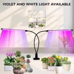 Kalanka - lampes de croissance à 2 têtes, 60 lampes à del à spectre complet avec pince pour plantes d'intérieu ... Kalanka - lampes de croissance à 2 têtes, 60 lampes à del à spectre complet avec pince pour plantes d'intérieu ...