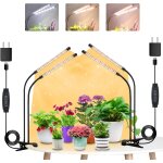 Kalanka - lampe pour plantes, 2 ttes + 2 ttes lampe de plante en croissance, 320led lampe led horticole, ...