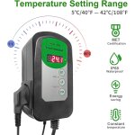 Kalanka - matelas chauffant pour semis contrleur de thermostat numrique 68 - 108f, matriel de germination ...