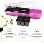 Kalanka - mini serre boîte de culture pour plantes d'intérieur pots de culture gd - 0043 (47x16 cm; rose, ... Kalanka - mini serre boîte de culture pour plantes d'intérieur pots de culture gd - 0043 (47x16 cm; rose, ...